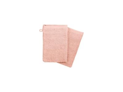 ATMOSPHERA Lot De 2 Gants De Toilette Rose 15x21cm - 