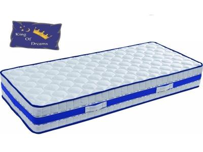  Lot de 2 Matelas 100X200 Mousse Poli Lattex Ind&eacute;formable - Hauteur 29 cm - Soutien Tr&egrave;s Ferme + 2 Prot&egrave;ges Matelas OFFERTS Blue 100 200 King of Dreams 
