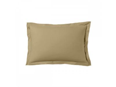 BLANC AVENUE  Lot De 2 Taies D'oreiller 50x70 Cm Satin De Coton Beige
