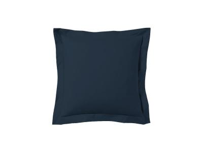 BLANC AVENUE  Lot De 2 Taies D'oreiller 63x63 Cm Satin De Coton Bleu