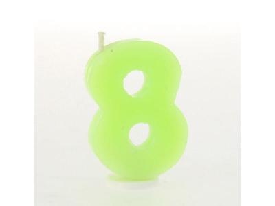 COMPTOIR DES BOUGIES  - Lot de 3 bougies d'anniversaire de 0 &agrave; 9 - 8