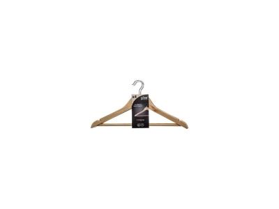 PARIS PRIX FIVE Simply Smart - Lot de 4 Cintres en Bois Leila 45cm Naturel