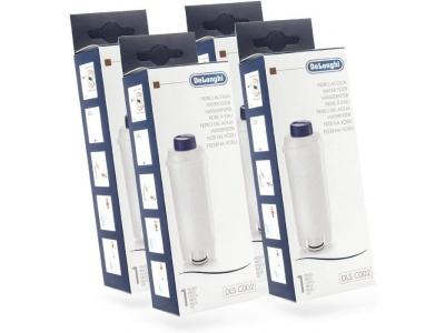 DELONGHI Lot De 4 Filtres &Agrave; Eau Originaux Pour Machines &Agrave; Caf&eacute; 