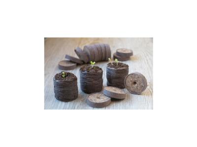 NATURE Lot de 48 pastilles de tourbe 4 cm diam&egrave;tre