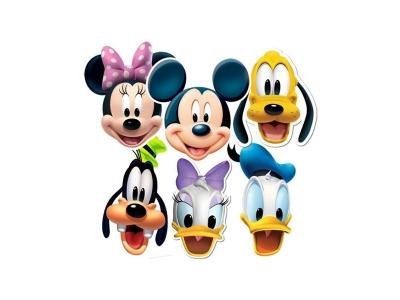 DISNEY Lot de 6 Masques Mickey et ses amis  