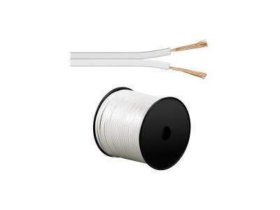 WENTRONIC  C&acirc;ble enceinte Profil bobine 2 x 0,75 100 m Blanc (Import Allemagne)