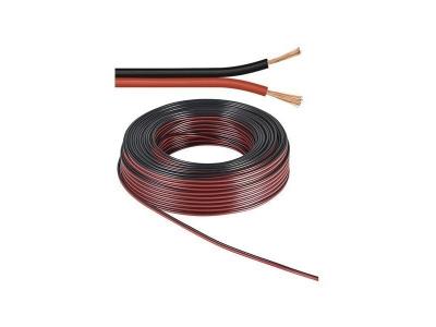 GENERIQUE Wentronic 10m 2x 0.75mm C&acirc;ble pour enceinte - Rouge/Noir