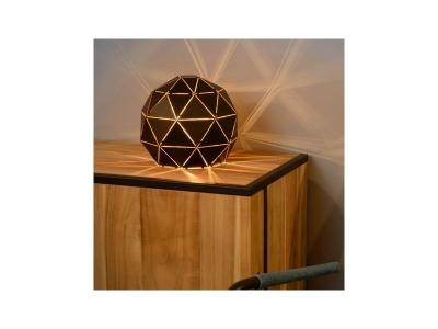LUCIDE  OTONA - Lampe De Table - &Oslash; 25 cm - Noir