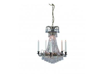 GENERIQUE Lustre en cristal L&Auml;CK&Ouml; antique 6 ampoules