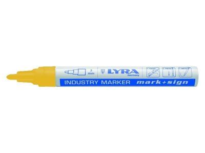 LYRA Marqueur peinture jaune laqu&eacute;e pointe 2-4 mm -  - L4040007