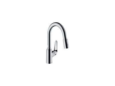 HANSGROHE Mitigeur de cuisine 220, 1 jet aspect acier inox  