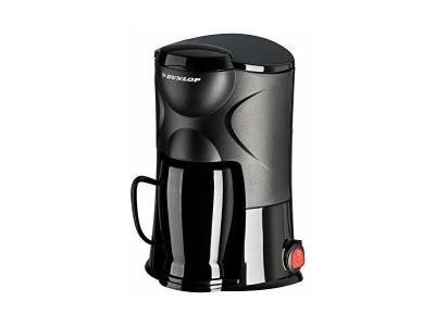 DUNLOP Machine &agrave; caf&eacute; &agrave; 1 tasse 170 w connexion sur allume-cigare