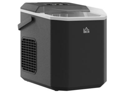 HOMCOM Machine &agrave; gla&ccedil;ons autonettoyante pp & cuivre noir