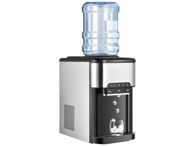 GOPLUS  &ndash; Machine &agrave; gla&ccedil;ons 3 en 1 &ndash; 18,1 kg de glace/jour &ndash; Eau chaude et froide &ndash; R&eacute;servoir 3 L &ndash; Contr&ocirc;le tactile &ndash; Acier inoxydable