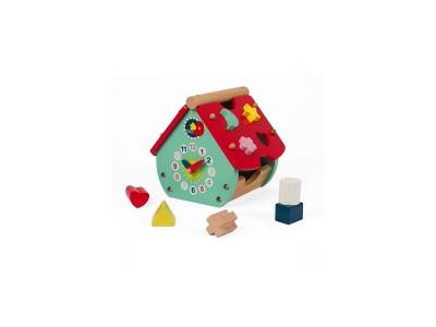  Janod Baby Forest House Shape Sorter Multicolore 18 Months-3 Years
