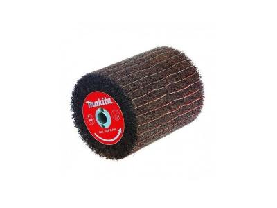 MAKITA  - Brosse texture abrasive et lamelles papier abrasif - Grain : 120