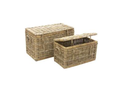  Aubry Gaspard - Malles en poelet gris (Lot de 2)
