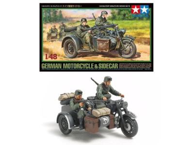 TAMIYA Maquette  Sidcar German 2nd G. M.- 1/48 - Maquette militaire