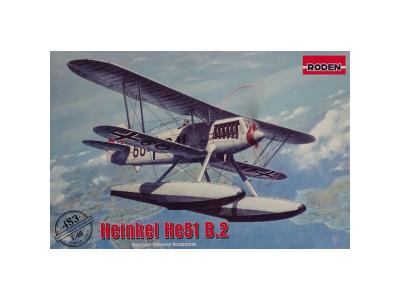 RODEN Maquette avion  Heinkel He-51B-2 hydravion- 1/48 - Maquette d'av