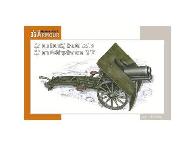SPECIAL HOBBY Maquette Special Armour 75 mm Horsky kanon vz.15 (7,5 cm Gerbirgskanon