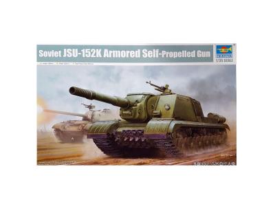 TRUMPETER Maquette  Sovi&eacute;tique JSU-152K blind&eacute; automoteur Gun- 1/35 -