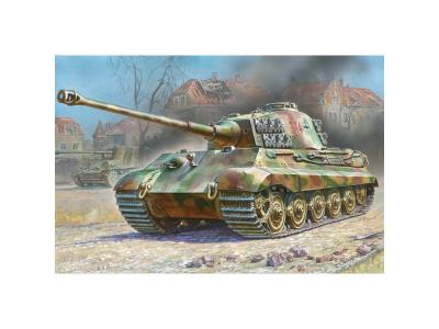 ZVEZDA Maquette  Tiger King Ausf.B avec Henschel Turret- 1/35 - Maquet