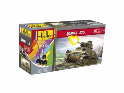 HELLER Starter Kit Panzer Somua - 1:72e - 