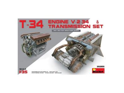 MINI ART  T-34 russe (V-2-34) Ensemble moteur Transmission- 1/35 - Ac
