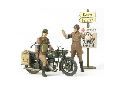 TAMIYA Maquette  moto BSA M20 avec police militaire britannique- 1/35