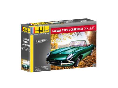 HELLER  Jaguar Type E Cabriolet 84 pi&egrave;ces