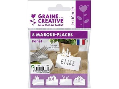 GRAINE CR &eacute;ative Marque Places pour Table de No&euml;l - For&ecirc;t