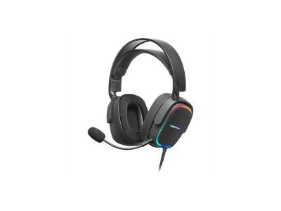 Casque Gamer RGB Mars Gaming MHAX Noir 53mm HiFi mic Amovible 