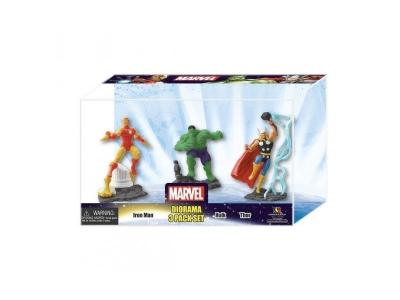 Marvel Comics Pack De 3 Figurines De Collection Iron Man + Thor + Hulk 67980
