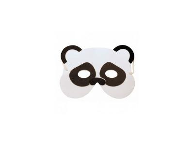 PARTYPRO Masque Enfant Panda - Blanc / noir - Taille Unique