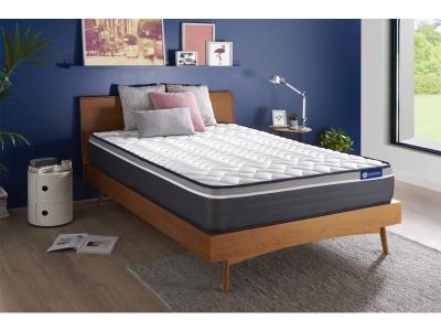 ACTISOM Matelas Ressorts ensaches Memoire de forme Maxi epaisseur 7zones de confort