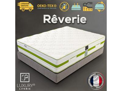 LUXURY LITERIE Matelas 160x200 cm, r&ecirc;verie, 30cm, memosoft100, ind&eacute;pendance du couchage, face &eacute;t&eacute;/hiver