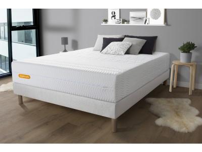 SEPTNUITS Matelas 160x200 m&eacute;moire de forme Matelas Memo bio 160x200 cm