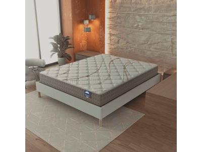 NOVEMBER SLEEP Matelas 200x200cm-epaisseur 25cm-ressorts ensach&eacute;s et mousse haute densit&eacute;