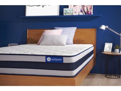 ACTISOM Matelas Actiflex ergo 90 x 190 cm Ressorts ensach&eacute;s et m&eacute;moire de forme - Epaisseur:24cm
