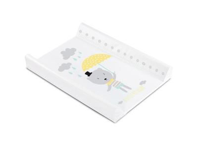  Matelas &agrave; langer confortable avec rebords pour b&eacute;b&eacute; Blanc Parapluie