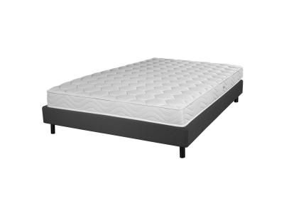 EBAC Sommier+ Pieds+Matelas Newkit Anthracite
