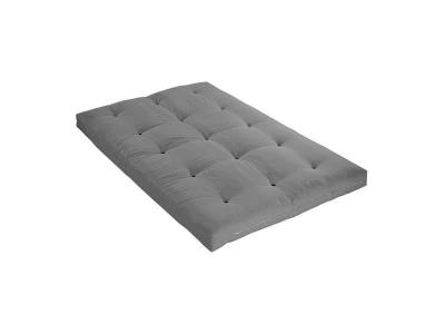 TERRE DE NUIT  Matelas futon gris clair coeur en latex 140x200
