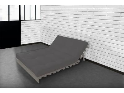DOUX SOMMEIL Matelas Futon Latex Couleur - Gris Clair, Dimensions - 160 x 200 cm