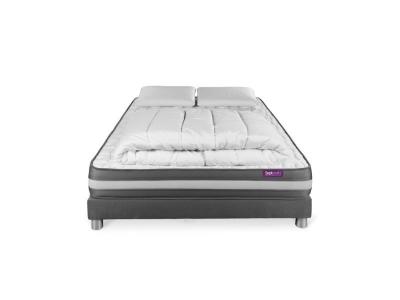 Matelas + sommier 140x190 + couette + 2 oreillers Pack Memo plus 140x190 cm