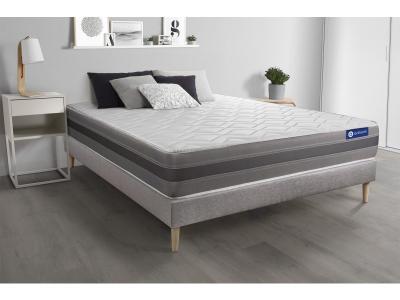 ACTISOM Matelas + sommier 140x190 latex et m&eacute;moire de forme  - Actilatex relax