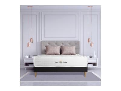 ROYAL PALACE BEDDING Ensemble matelas &agrave; m&eacute;moire de forme maxi &eacute;paisseur Buckingham 140x190 sommier KIT noir