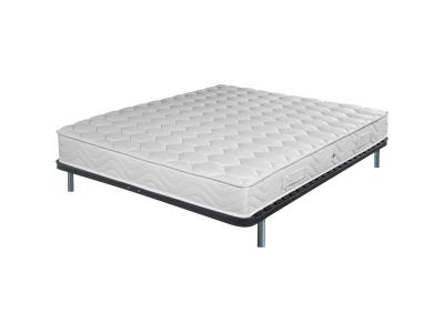 EBAC Ensemble literie Montana 140x190 - Mousse - Hauteur 18 cm - Soutien 3 zones confort