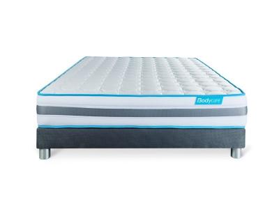 BODYCARE Ensemble BODYZONE 140x190 Ressorts ensach&eacute;s 3 zones Ultra &eacute;paisseur