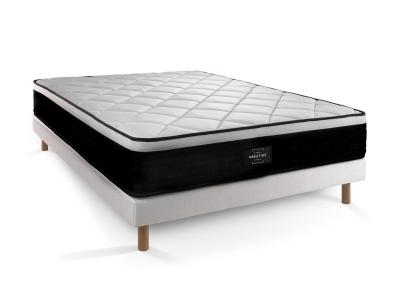 PRESTIGE LITERIE Ensemble Suite 140x190 Ressorts ensach&eacute;s, m&eacute;moire de forme 5 zones