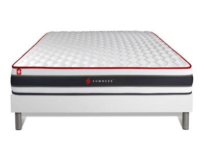 SOMNESS Matelas sommier 140x190 ressorts ensaches et memoire de forme  Energy 
